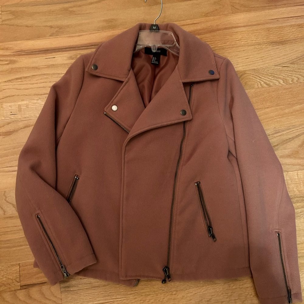 Forever 21 Dusty Rose Moto Jacket
